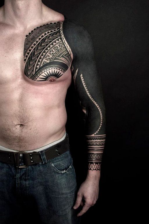 Blackwork dövme çalışması 12