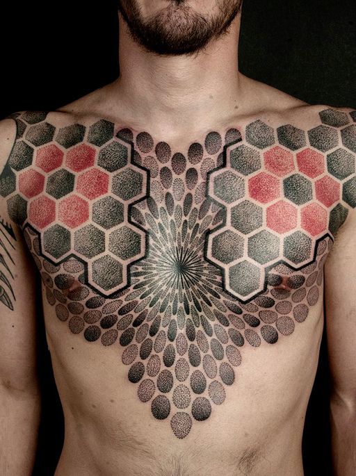 Blackwork dövme çalışması 13